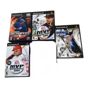 PlayStation 2 Baseball Video Games-MLB Slugfest, MLB The Show, MVP Baseball ⭐️